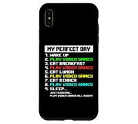 Carcasa para iPhone XS MAX My Day Jugar Videojuegos Gamer Chicos Hombres Niños Divertido