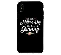 Carcasa para iPhone XS MAX My First Mother's Day as a Granny New Mom Mothers Day 2024