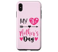 Carcasa para iPhone XS MAX My First Mothers Day Outfit Mommy 1st Time Mom Happy Mother