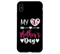 Carcasa para iPhone XS MAX My First Mothers Day Outfit Mommy 1st Time Mom Happy Mother