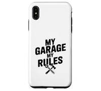 Carcasa para iPhone XS MAX My Garage My Rules Divertido Entusiasta de los Coches Humor