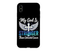 Carcasa para iPhone XS MAX My God Is Stronger Than Colorectal Cancer
