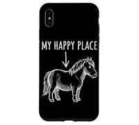 Carcasa para iPhone XS MAX My Happy Place Pony Lover Tiny Horse Miniatura Horse Niñas