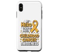 Carcasa para iPhone XS MAX My Hero Is Now My Angel Childhood Cancer Awareness Apparel