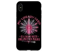 Carcasa para iPhone XS MAX MY Library Card IS A Wand with Unlimited Mana