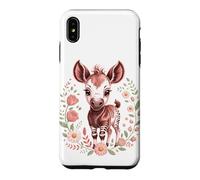 Carcasa para iPhone XS MAX My Little Okapi Forest Giraffe Zoo Animal Cute