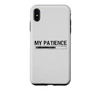 Carcasa para iPhone XS MAX My Patience Loading Bar Sarcastic Funny Humor