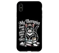 Carcasa para iPhone XS MAX My Therapist Purrs and Knocks Things Off Tables |-
