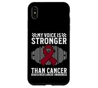 Carcasa para iPhone XS MAX My Voice Is Stronger Head and Neck Cancer Awareness Gifts