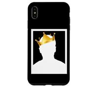 Carcasa para iPhone XS MAX Mysterious Royal King with Golden Crown Illustration Graphic