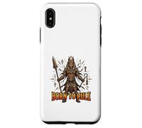 Carcasa para iPhone XS MAX Nacido para gobernar el Antiguo Rey Egipcio diseño de Poder