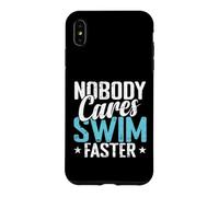 Carcasa para iPhone XS MAX Nadie le Importa Nadar más rápido Divertido Nadador