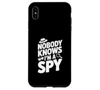 Carcasa para iPhone XS MAX Nadie Sabe Que Soy un espía Agente Secreto Divertido Humor
