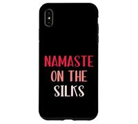 Carcasa para iPhone XS MAX Namaste On The Silks, Divertidos Regalos aéreos, Yoga aéreo