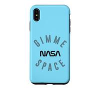 Carcasa para iPhone XS MAX NASA Gimme Space with NASA Worm Logo Camiseta de Manga Larga