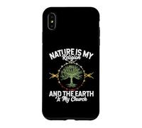 Carcasa para iPhone XS MAX Nature Is My Religion Earth Is My Church Native American Day