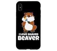 Carcasa para iPhone XS MAX Navaja de Afeitar de Mapache Castor Afeitado
