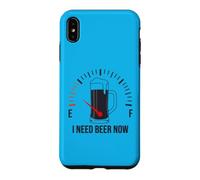 Carcasa para iPhone XS MAX Necesito Cerveza Ahora vacío Tanque de Gas medidor de Combustible Bebedor