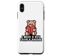 Carcasa para iPhone XS MAX Necesito UN Abrazo DE UN Baddie Pixel Teddy Bear Broken Heart