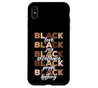 Carcasa para iPhone XS MAX Negro Amor Alegría Excelencia Orgullo Historia Mes Mujeres Hombres Niños