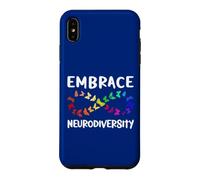 Carcasa para iPhone XS MAX Neurodiversidad Rainbow Infinity Butterfly TDAH Autismo