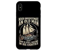 Carcasa para iPhone XS MAX Never Underestimate An Old Man Who Is Sailing In Eighties