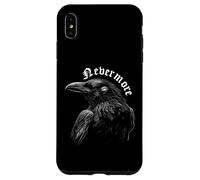 Carcasa para iPhone XS MAX Nevermore Quoth El Poema del Cuervo Edgar Allan PoE Meme