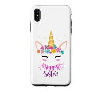Carcasa para iPhone XS MAX New Baby Girls Biggest Sister Unicorn