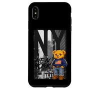 Carcasa para iPhone XS MAX New York Teddy Bear Street Art Design - NY City Urban Bear