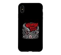 Carcasa para iPhone XS MAX Nidhogg Eliminación de Raíces Norse Viking Dragon Skull
