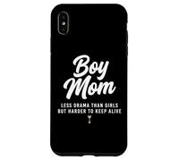 Carcasa para iPhone XS MAX Niño Mamá Menos Drama Que Las Chicas, Pero Más Difícil De Mantenerse con Vida