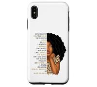 Carcasa para iPhone XS MAX Niños Black Pride Girls Soy Black Girl Magic Cheetah Leopard