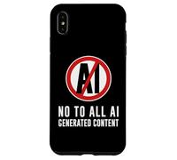 Carcasa para iPhone XS MAX No al Contenido de IA contra el Arte Anti AI Artificial Inteligente
