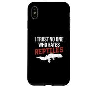 Carcasa para iPhone XS MAX No confío en Nadie Que Odie a los Reptiles, Divertido Propietario de un geco Leopardo