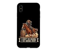 Carcasa para iPhone XS MAX No Hago Teatro, Hago Arena Dust Funny Barrel Racing Cowgirl
