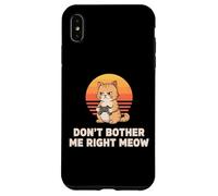 Carcasa para iPhone XS MAX No me molestes, ¿Verdad? Meow Cat Gamer Retro