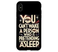 Carcasa para iPhone XS MAX No Puedes Despertar a una Persona Que Finge Estar dormida
