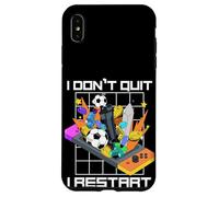 Carcasa para iPhone XS MAX No renuncio, reinicio Divertido Amante de los Videojuegos