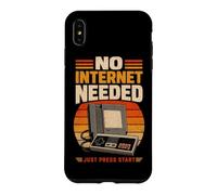 Carcasa para iPhone XS MAX No se Necesita Internet, Simplemente presione Start Retro Gamer