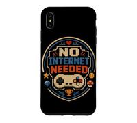 Carcasa para iPhone XS MAX No se Necesita Internet, Simplemente presione Start Retro Gamer