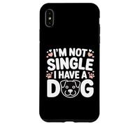 Carcasa para iPhone XS MAX No Soy Soltero Tengo un Perro Divertido Amante de los Perros Sayinng