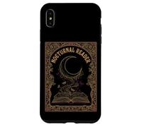 Carcasa para iPhone XS MAX Nocturnal Reader Dark Academia Estética Amante de los Libros Luna