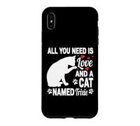 Carcasa para iPhone XS MAX Nombre Personalizado de Gato Trixie Cute Kitten Pet Lover