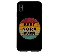Carcasa para iPhone XS MAX Nombre Personalizado Nora I Love Nora Retro Vintage Style