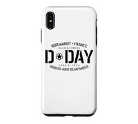 Carcasa para iPhone XS MAX Normandía Francia Día D Honor and Remember Solid Black Print