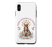 Carcasa para iPhone XS MAX Nossa Senhora de Fátima Floral Católica