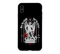 Carcasa para iPhone XS MAX Not by Might But by Grace Christian Archangel Versículo de la Biblia