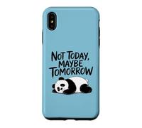 Carcasa para iPhone XS MAX Not Today, Maybe Tomorrow. Sarcastic Graphic Saying