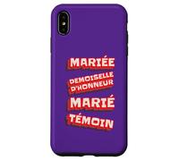 Carcasa para iPhone XS MAX Novia Dama De Honor Marido Testigo Día de la Boda