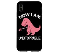 Carcasa para iPhone XS MAX Now I'm Unstoppable - Funny T-Rex Dinosaur